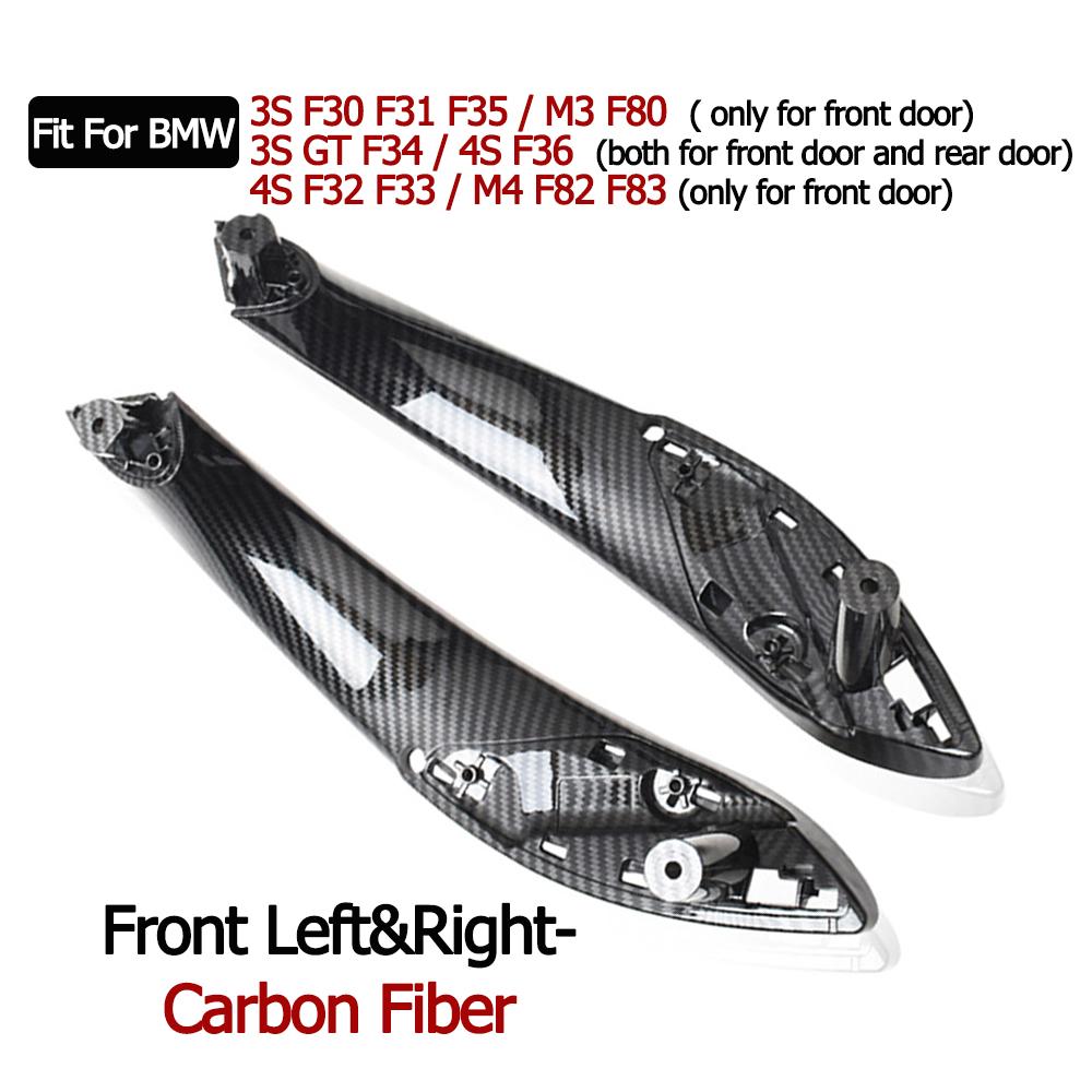 For BMW 3 Series 4S M3 M4 Front Rear Left Right Interior Door Handle Inside Panel Trim F30 F80 F31 F32 F33 F34 F35 F36 F82 F83