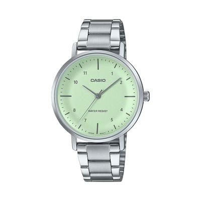 LTP-VT03D-3B Analog Quartz Ladies Watch Mint Green Metallic Metal Band Overseas Model
