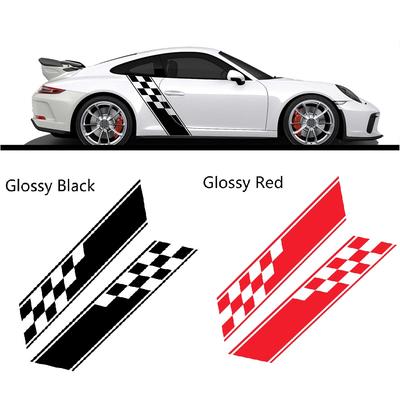 Rennen Sport Auto Stoßstange Aufkleber Auto Zubehör Beide Seiten Auto Aufkleber Wrap Vinyl Film Auto Aufkleber DIY Zubehör 2 stücke