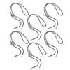 6Pcs Men's Fashion Rodeos Bolo Tie with Adjustable Leather Strap and Western Cow Skull Metal Pendant Necktie Necklace