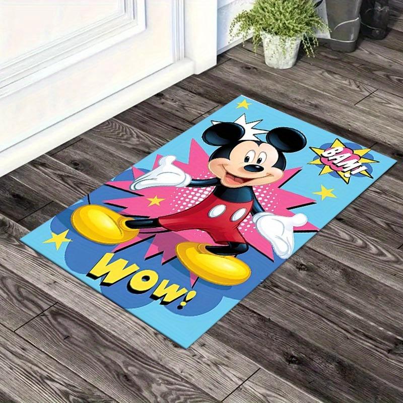 

1pc Mickey Mouse Pattern Area Rug Soft Flannel Floor Mat for Living Room, Office, Bedroom, Outdoor and Camping, Sofa Coffee Table Floor Mat, 60cm by 90cm