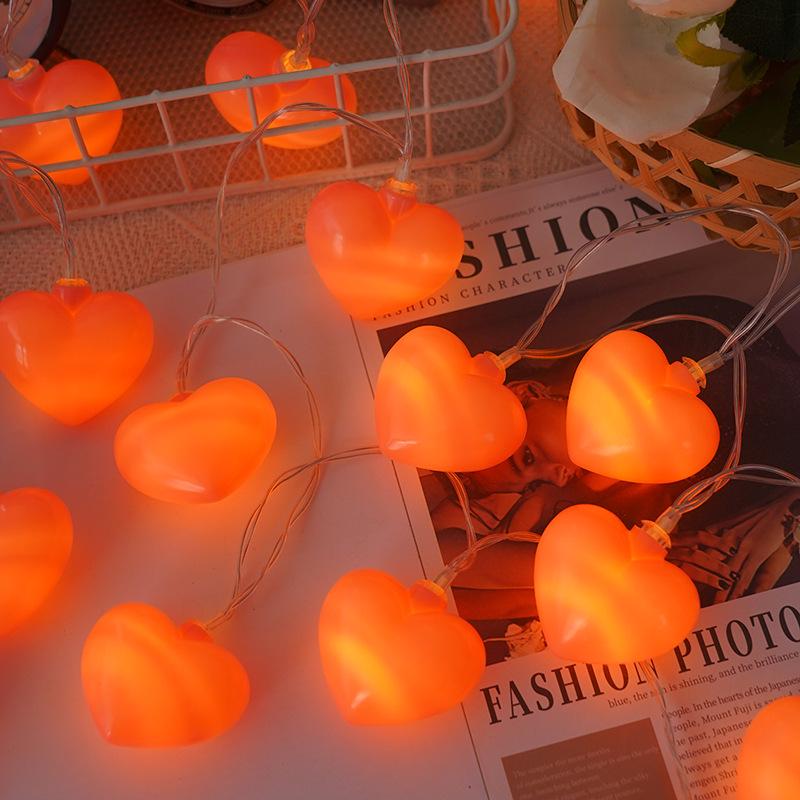 LED Heart Rose Flower String Lights: Romantic Valentine's Day Decoration