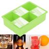 Silicone Ice Cube Maker 6 Cavities Chocolate Candy Tray Mold Kitchen Cooking Tools Green