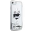 Karl Lagerfeld Klhci8Lnchcs Iphone 7/8/Se 2020 / Se 2022 Srebrny/Silver Hardcase Brokatowa Głowa Choupette