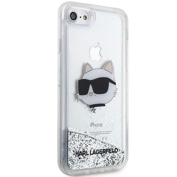 Karl Lagerfeld Klhci8Lnchcs Iphone 7/8/Se 2020 / Se 2022 Srebrny/Silver Hardcase Glitter Choupette Head