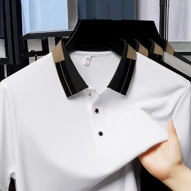Drive Dnu Solid Color Lapel T-Shirt Medium Polo Shirt High Sense