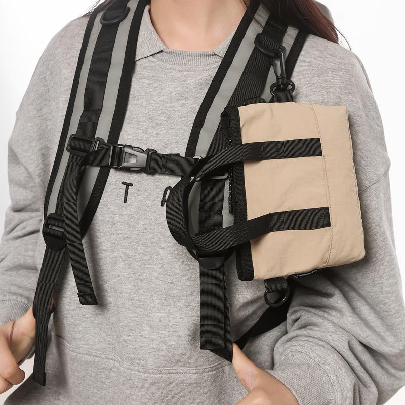Trendy Brand Mini Tote Bag Women'S Change Bag Double Shoulder Hanging Bag Key Bag Earphone Bag Shoulder Bag Casual Messenger Bag Men