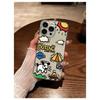 Cute Graffiti Doodle TPU Phone Case For IPhone 15 14 13 12 11 Pro Max X XR XS 8 7 Plus, Clear Shockproof Protective Cover