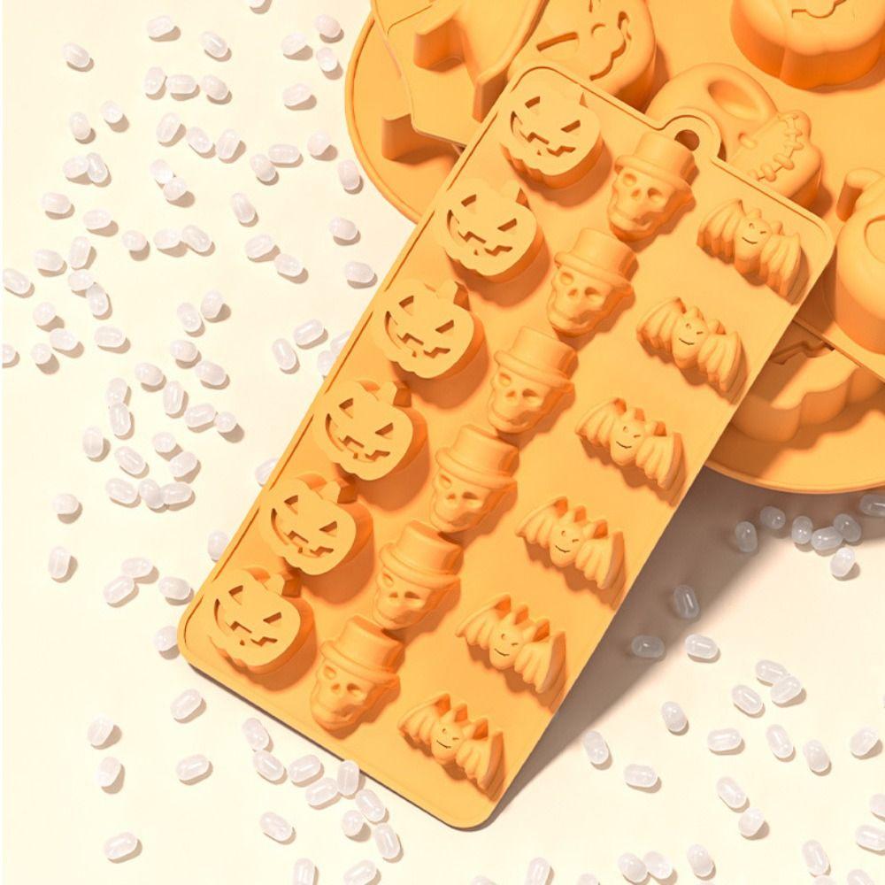 Non-Stick Mousse Cake Mold Silicone Baking Mold Halloween Chocolate Mould  Soap