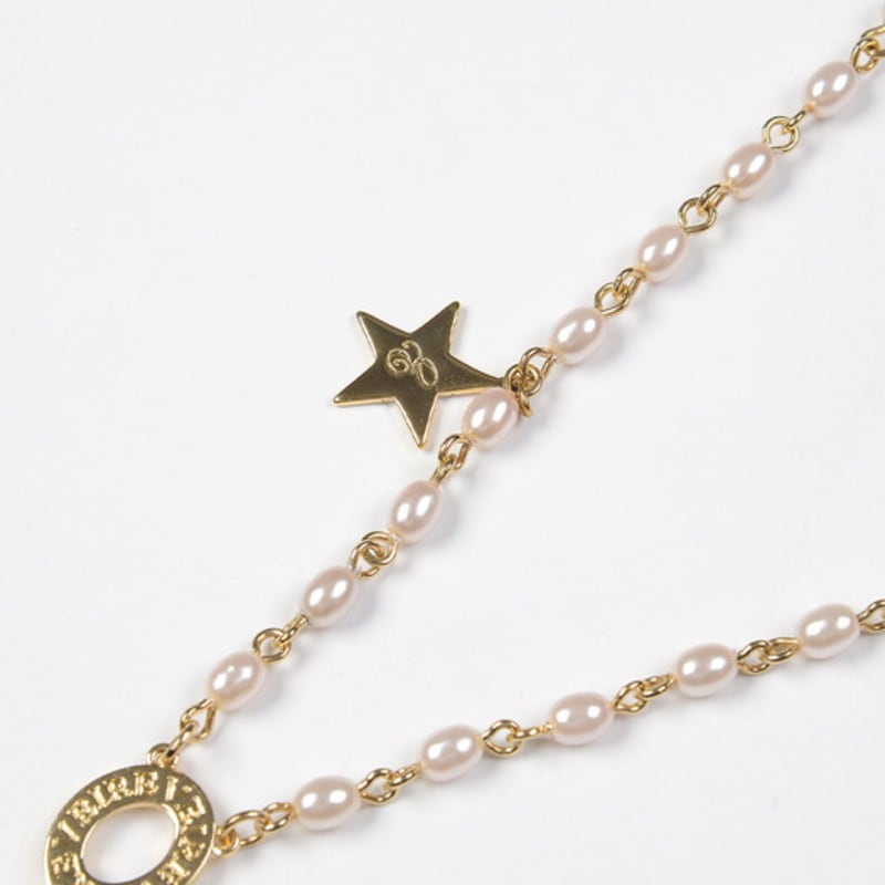 Eireve REVOLVER BEADS NECKLACE (GOLD&BEIGE)