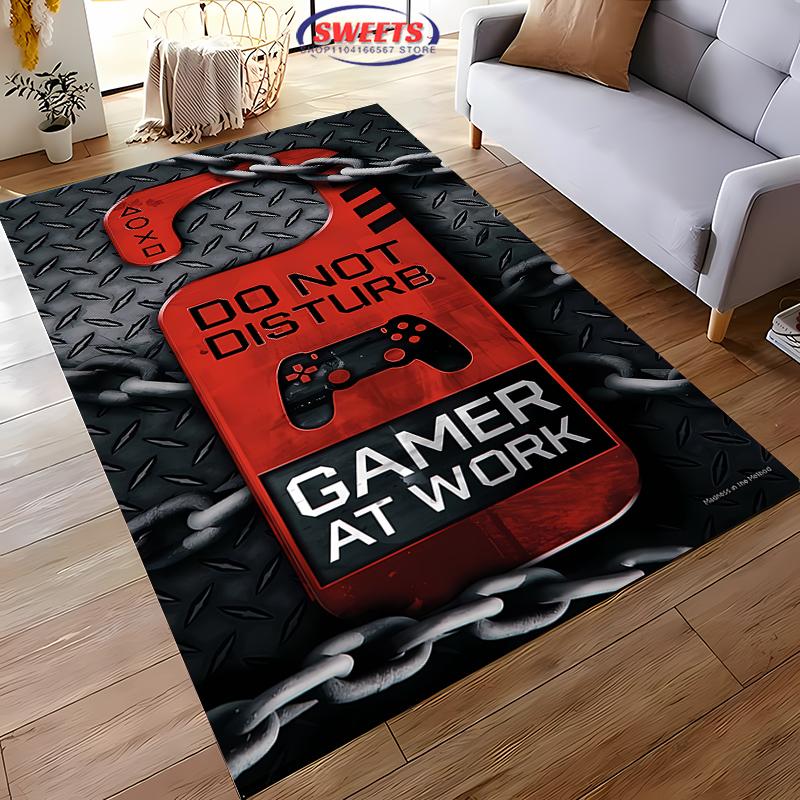 Druk 3D Kontroler do Gier Dywan Wielkopowierzchniowy do Salonu Sypialni Sofa Wycieraczka Kuchenna Mata Podłogowa Antypoślizgowa Dekoracja Trwała Mata