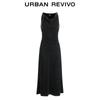UR Autumn 2026 Women's Draped Neck Textured Sleeveless Maxi Dress