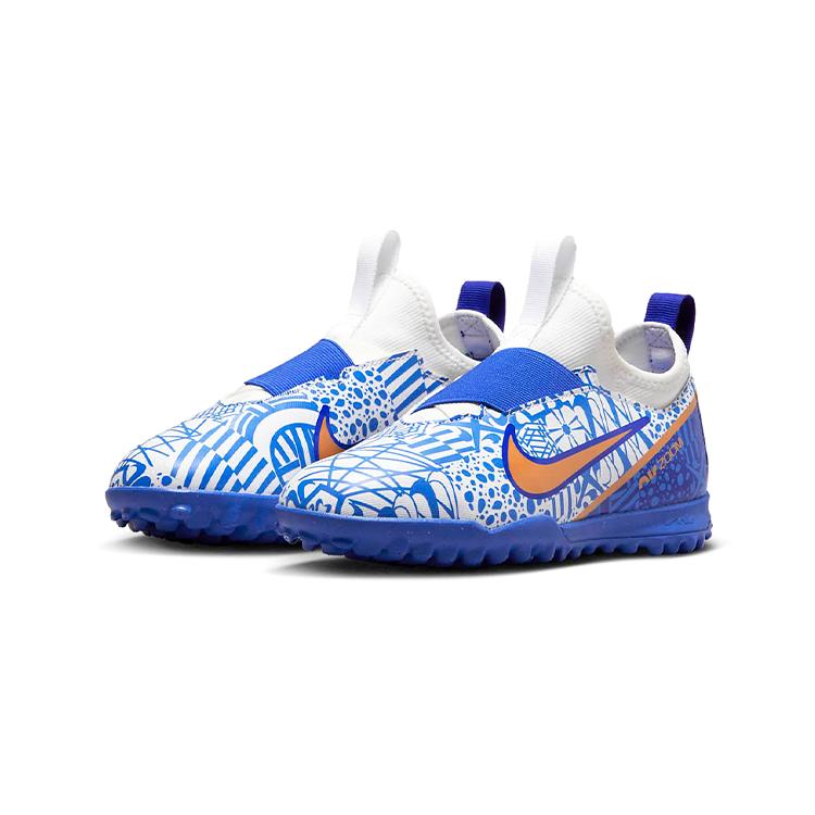 Nike Cushioning Abrasion Resistant Cushioning, Wear Resistant Low top Kids' Soccer Shoes Blue White Kids' DV8190-182