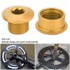 5Pcs Bicycle Bike Chainring Screw Chainwheel Bolt for Single Double Triple Speed(gold 5mm)