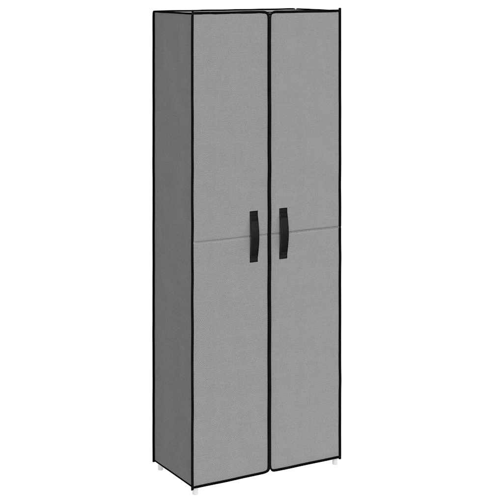 vidaXL Schuhschrank Grau 60x30x166 Cm Stoff
