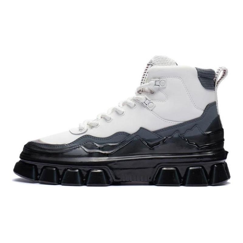Li-Ning CF Unisex High-Top Skate Shoes Cloud White AGCR488-1 40
