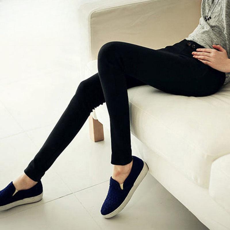 

Spring New Elastic Leggings Women s Pants Large Size Skinny Casual Pants Small Feet Pencil Pants 6ＸＬ чёрный