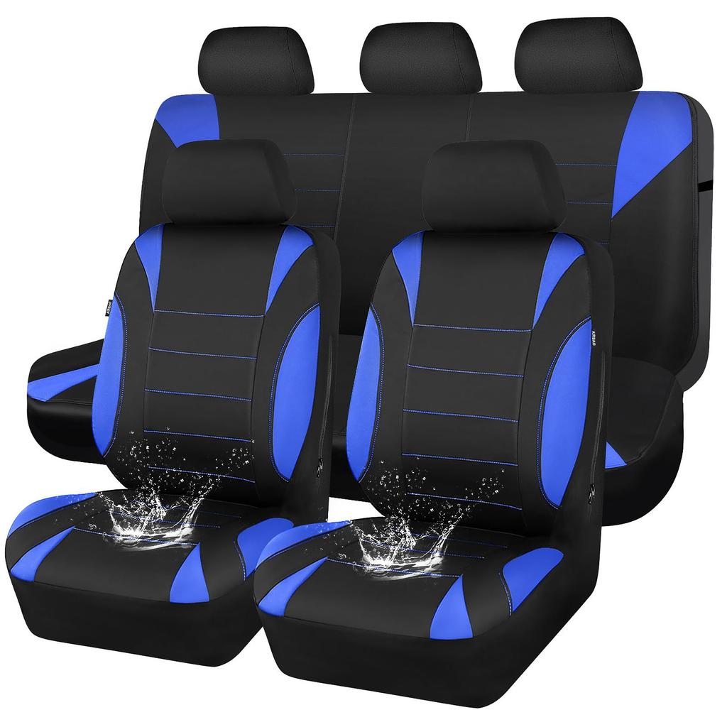 New Car Cushion Case Cover Front Car Seat Cover Car Accessories Universal PU Car Seat Cover Artificial Leather CushionFull Car Seat Cover