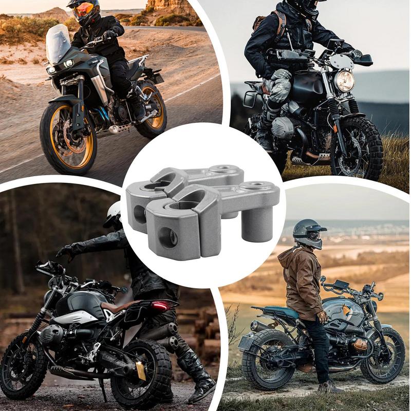 Handlebar Risers With 38mm Height Aluminum Alloy Bar Clamps For Motorbike Motorbike Handlebar Clamps Risers Mount Motorcycle