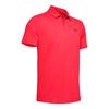 Under Armour Polo Shirts Men's Red Polo Collar Moderate Straight Fit 1350035-628