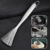Anti-Rust Stainless Steel Pan Brush Kitchen Clean Tools Dishwashing Brush Durable Cleaning Brush
