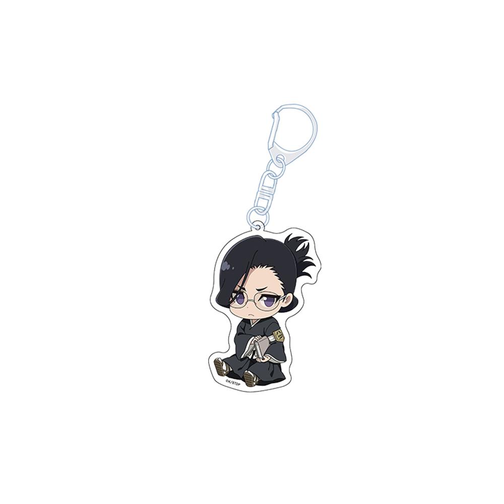 

BLEACH Kurosaki Ichigo Yamamoto Genryuusai Shigekuni Kuchiki Rukia Kuchiki Byakuya Acrylic Keychain Bag pendant anime goods Gift 6 cm