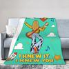 I Knew It I Knew You Cowgirl Blanket TS5 Cartoon Movie Flannel Awesome Warm Throw Blankets for Bedspread Decoration,