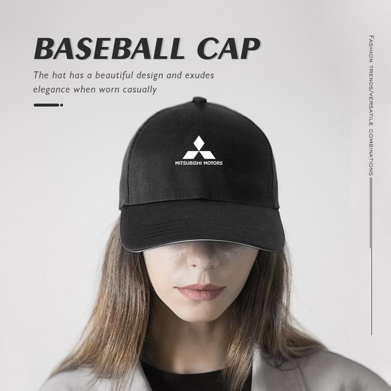 Breathable Cotton Baseball Cap Sweatband Secure Men Women For Mitsubishi Outlander Lancer L200 ASX Pajero Grandis Eclipse