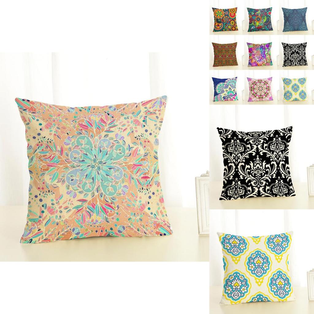 Versatile Cotton Linen Geometry Painting Pillow Case New Case 45*45 For Home Decor