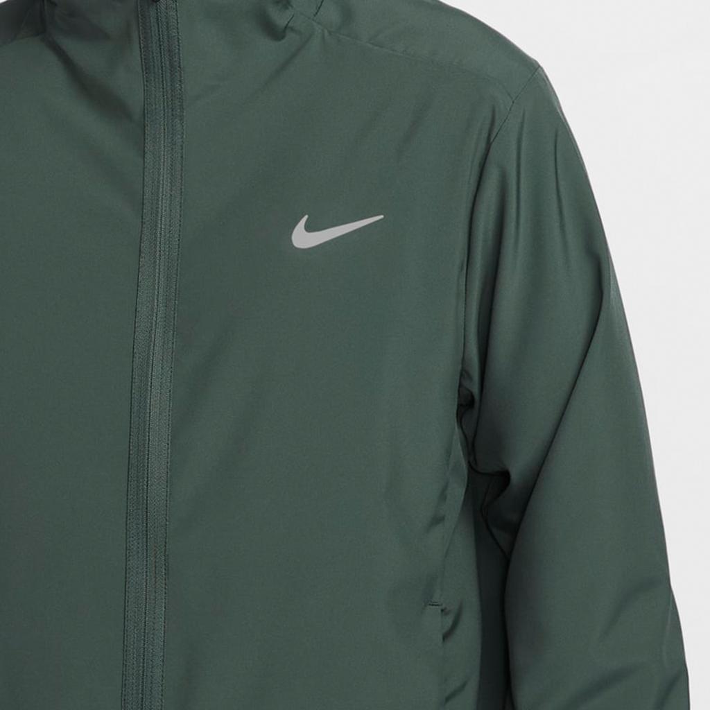 Nike Loose Breathable Polo Collar Hooded Long Sleeve Jacket Men Jackets Green FB7483-338