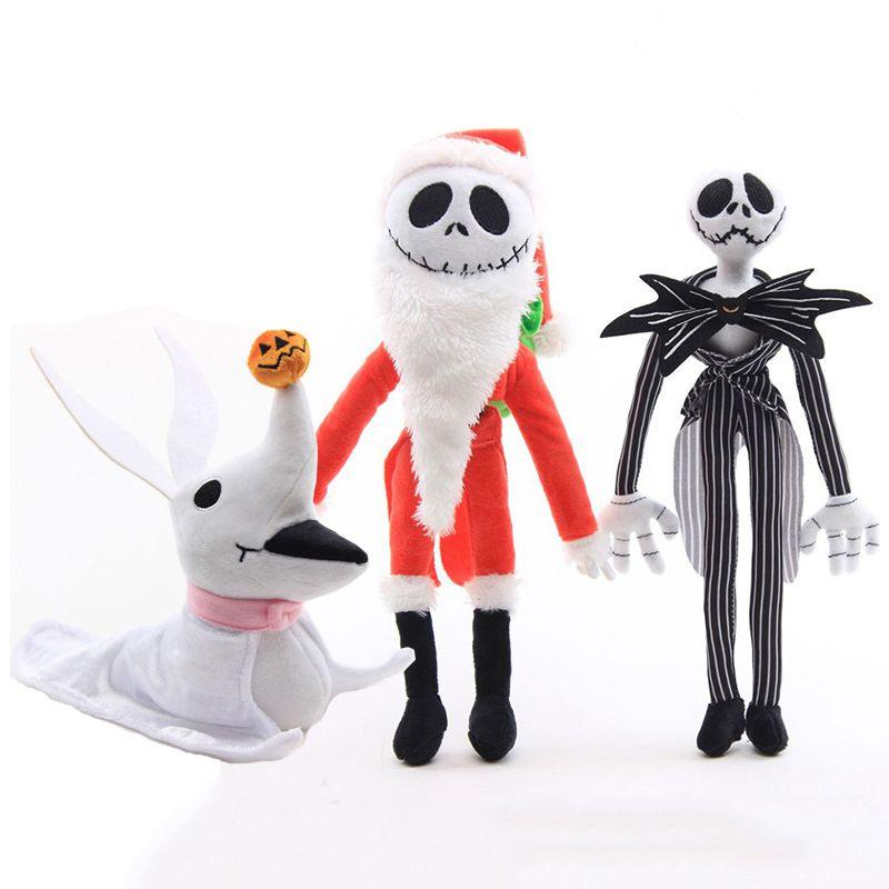 Adorable Nightmare Before Christmas Jack Skellington And Santa Jack Plush Toys