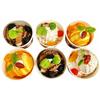Cup Ice Cream Set of Indoor Food Refrigerator 834417 Q-FLA Magnets, 6, Chocolate, Orange, Vanilla, Decor, Samples, Desserts, Sweets, Magnets,