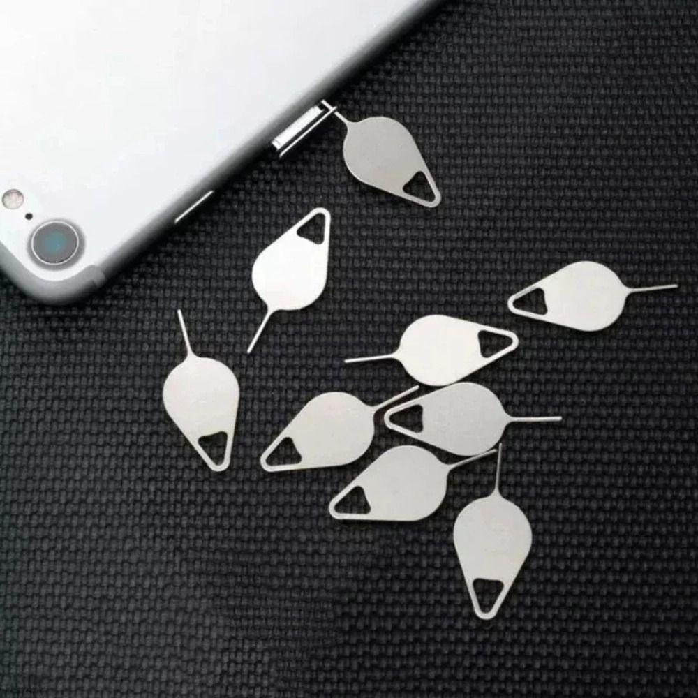 100Pcs Stainless Steel SIM  Card Removal Tool Ejecting Removal Needle  for Cell Phone Smartphone