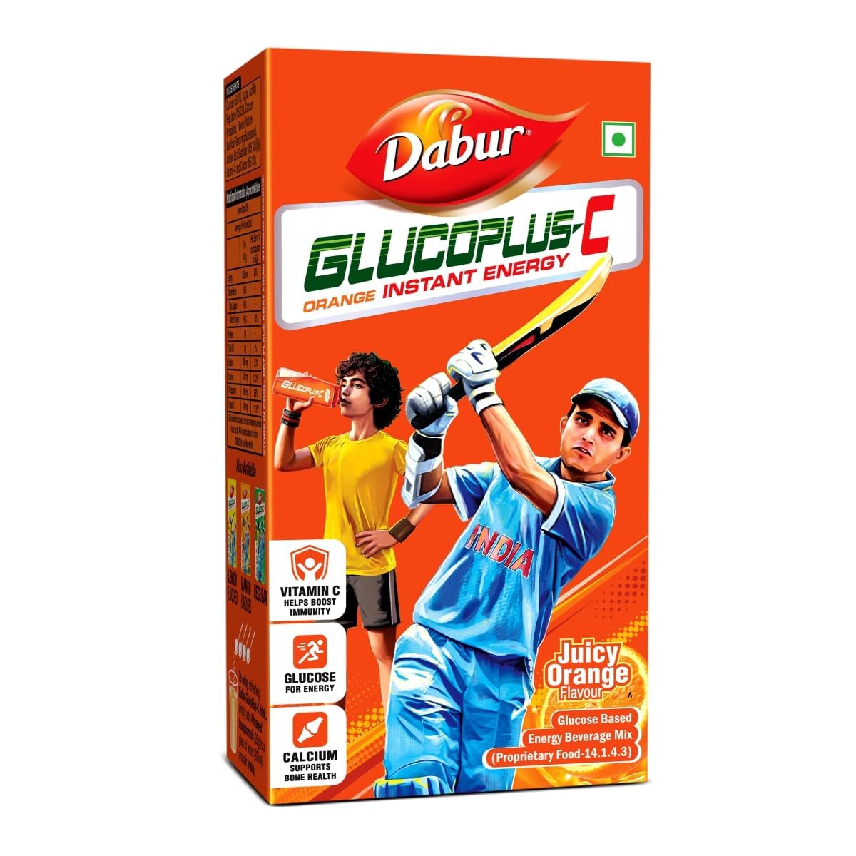 

Dabur Glucoplus-C Растворимый порошок Энергетическая глюкоза Апельсиновый вкус Упаковка 1 кг Повышает иммунитет и здоровье костей