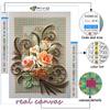 Popular 5D Diy Cross Stitch Flowers Painting Full Drill Cross-Stitch Crafts Kit Wall Sticker Home Decor