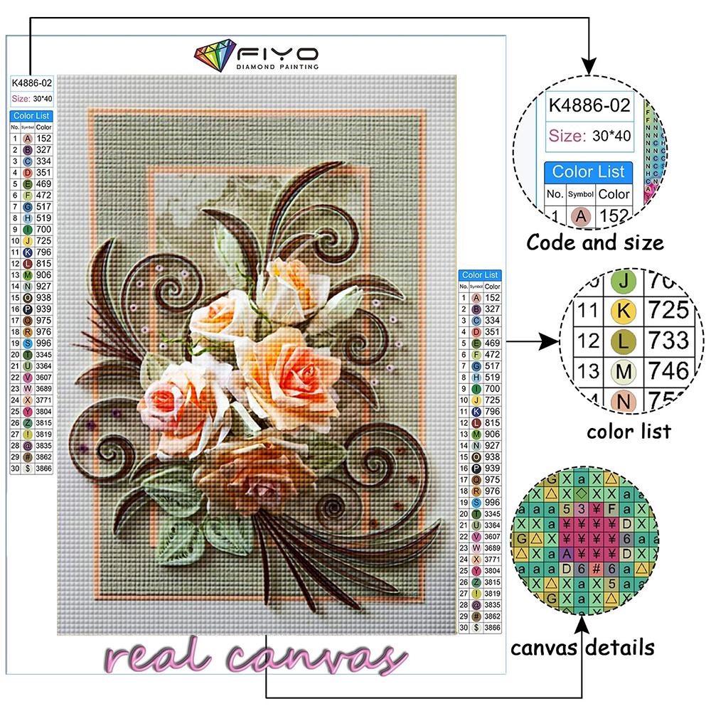 Popular 5D Diy Cross Stitch Flowers Painting Full Drill Cross-Stitch Crafts Kit Wall Sticker Home Decor