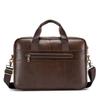 Men's Briefcase, Genuine Leather, Hand and Shoulder Computer Bag