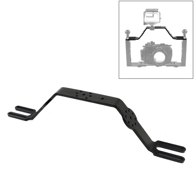 

PULUZ Diving Tray Bracket Dual Handle Grip Handheld Expansion Mount System чёрный