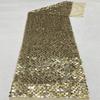 Stretch Mesh Fabric with Shell Sequins Beads Shimmer Embroidery for Women's Dresses Evening Gowns Kids' Clothing Shoes Bags