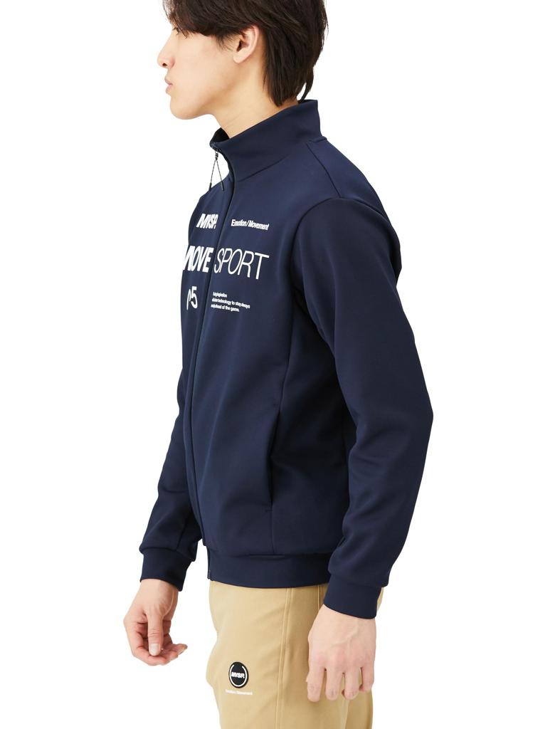 Sweat Descente Soft Warm Stand Jacket Stretch Thermal Training Running NV O [Move Sports]