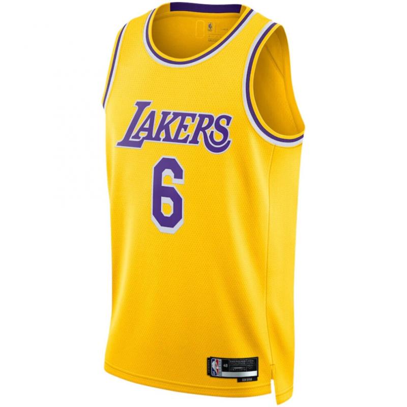 Lakers James #6 Basketbalový dres Sportovní trička