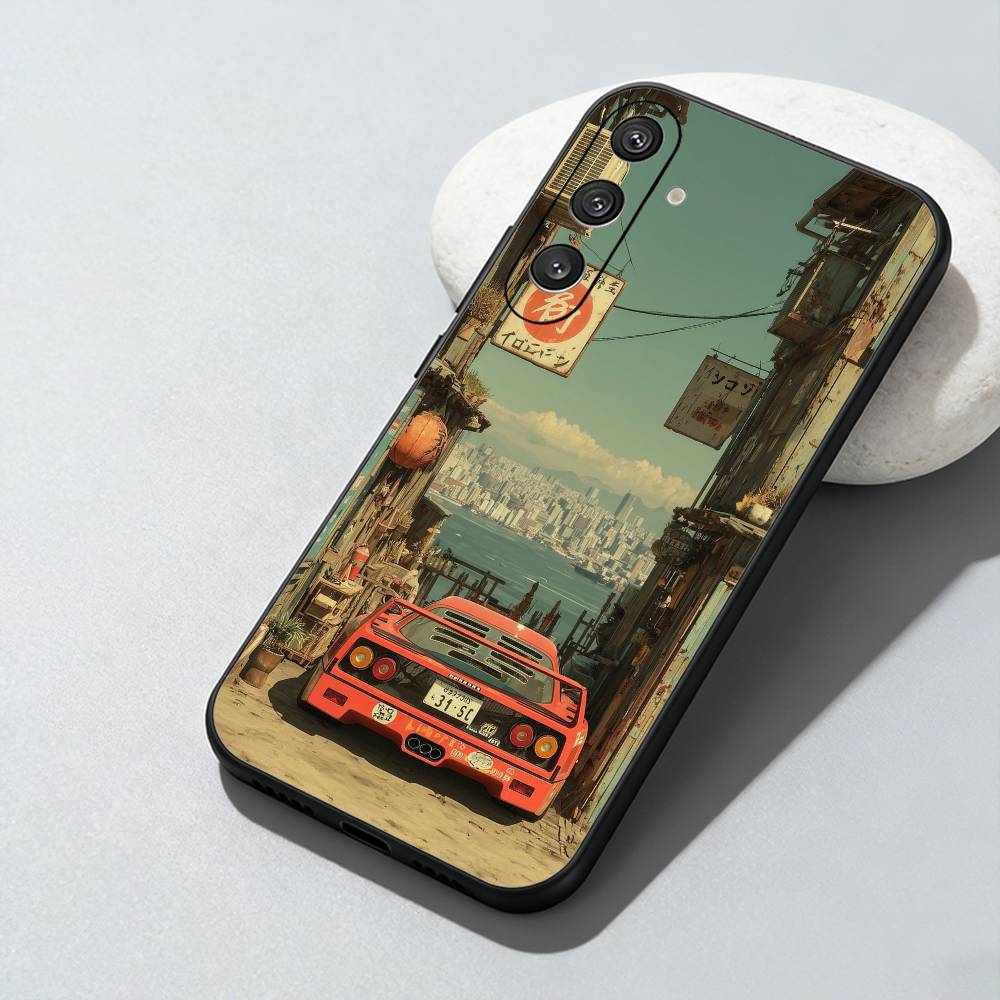 Vintage Car Style  Phone Case For Samsung Galaxy A73,A72,A71,A70,A52,A51 Others Soft Black Cover Samsung a31
