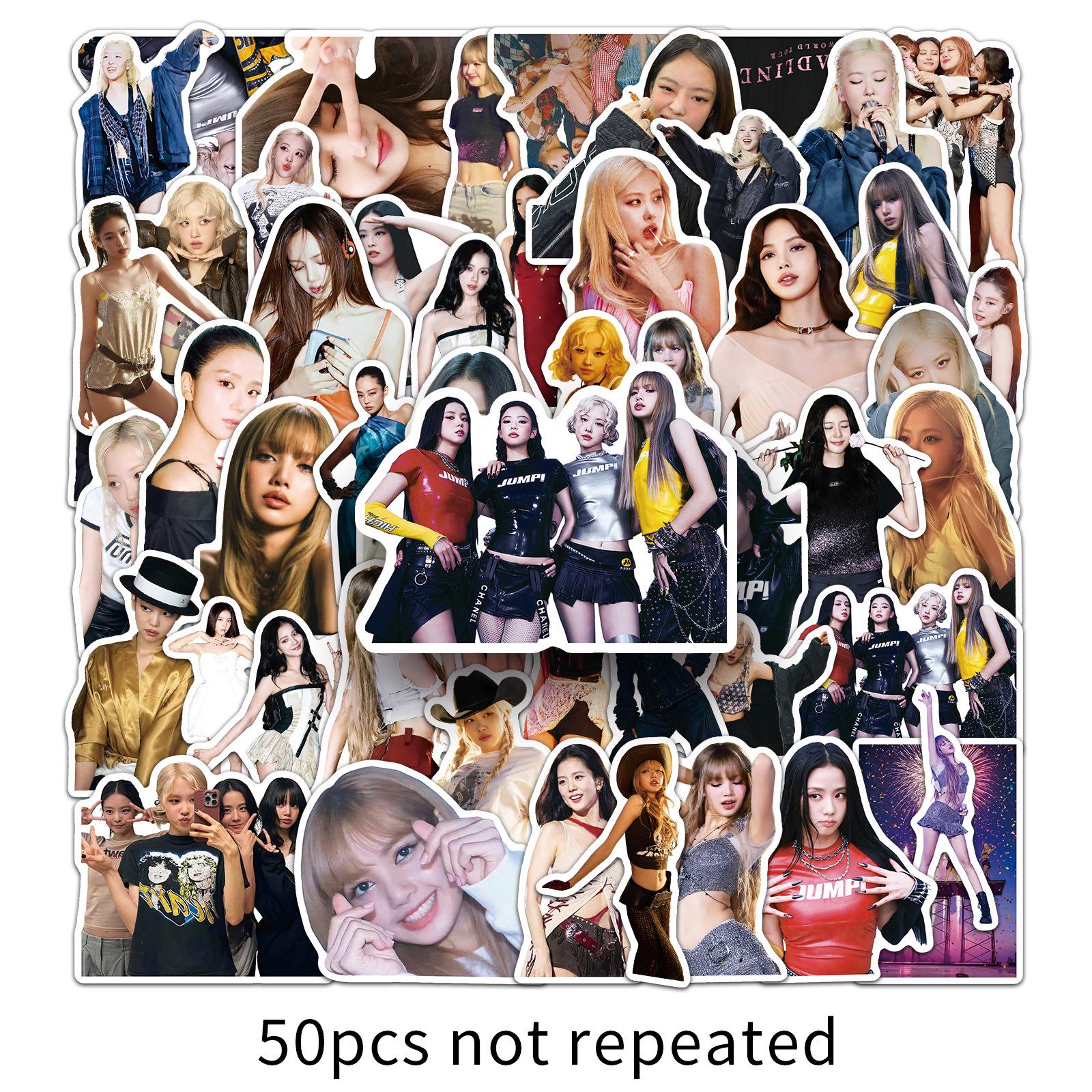 50 BLACKPINK Star Merchandise Stickers for Notebooks, Headphones, and DIY Decor