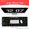 EXCO Stock Market Mouse Pad Large Trader Chart Candlestick Pattern Keyboard Mousepad Investor Desk Mat Stitched Edge Rubber Base