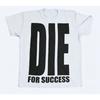 T-shirt Unisex con Lettere Grandi Audaci "Die For Success" Streetwear Unisex Stampa Slogan Motivazionale Casual Trendy Manica Corta Top Hip Hop