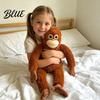 Cozy Plush Pillow Long-Armed Monkey Toy Soft Stuffed Animal Cute Emotional Support Cuddle Companion Gift for Kids Adults Doll