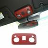 Red Carbon Fiber Reading Lamp Light Trim Panel Cover for 2009- Ford Mustang