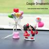 Adorable Couple Car Interior Rearview Mirror Decorations for Women