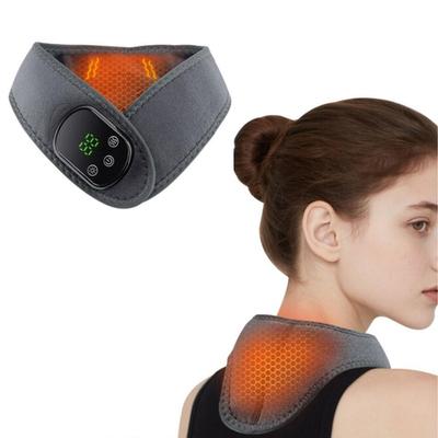 Graphene Physiotherapy Hot Compress Intelligent Temperature Control Neck Heating Pad 3 Levels Vibration Neck Warmer Wrap Massage