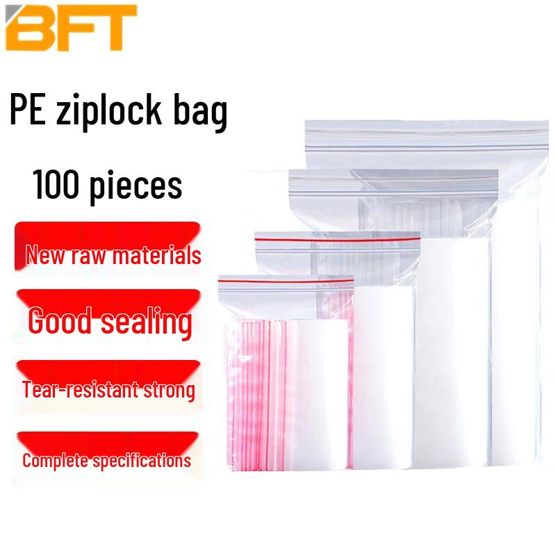 Beifute Thickened Transparent PE Ziplock Storage Bags